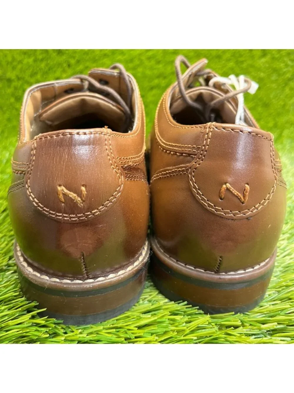 Nunn Bush Westwood Mens Size 8 Brown Classic Cap Toe Oxford Dress Shoes